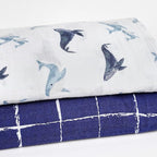 Gerber Baby Unisex 2-Pack Muslin Blanket, Coastal Calm, One Size