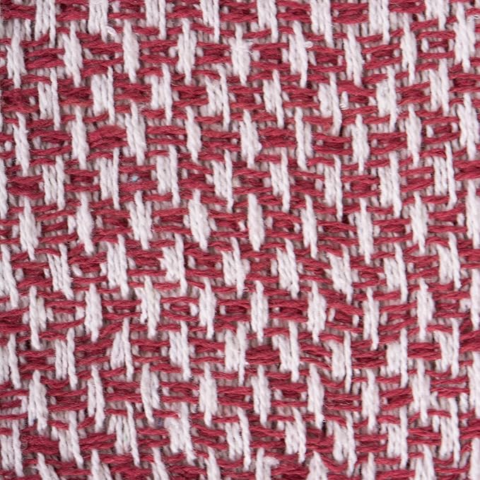 DII 100% Cotton Basket Weave Throw for Indoor/Outdoor Use Camping Bbq's Beaches Everyday Blanket, 50 x 60, Woven Stripe