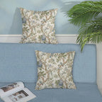Blue Green Floral Bird Pillow Covers 20x20 Set of 2 Chinoiserie Throw Pillows Green Vintage Flowers Bird Decorative Pillow Cases Outdoor Chinoiserie Decor Farmhouse Cushion Case for Couch Sofa