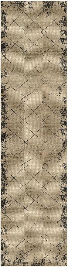 2x8 Jute Runner Rug for Hallway: Farmhouse Washable Kitchen Rug Non Slip Outdoor Indoor Rug for Bedroom Porch Laundry Bathroom - Modern Brown