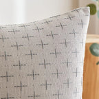 MIULEE Pack of 2 Decorative Burlap Linen Throw Pillow Covers Modern Farmhouse Pillowcase Rustic Woven Textured Cushion Cover for Sofa Couch Bed 20x20 Inch Light Grey