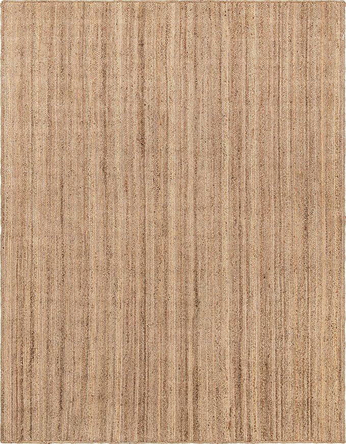 Unique Loom Braided Jute Collection Area Rug - Dhaka (10' x 13' 1" Rectangle, Natural)