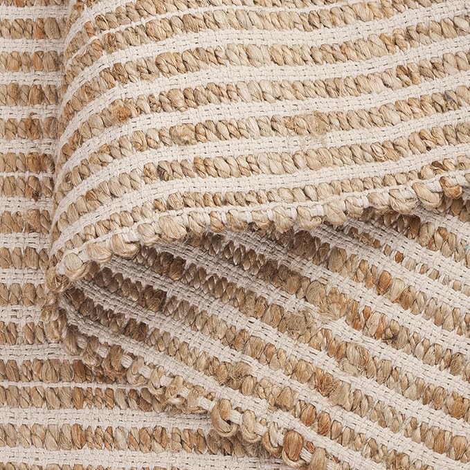 SAFAVIEH Natural Fiber Collection Runner Rug - 2' x 9', Natural & Ivory, Handmade Jute, Ideal for Bedroom, Foyer, Hallway, Entryway (NF126A)