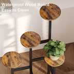 6 Tier Corner Plant Stand Indoor Outdoor, Tall Large Plant Shelf for Multiple Plants, Tiered Flower Pot Holder, Metal Display Plant Shelves for Living Room, Balcony, Patio, Garden(Rustic Brown)GPS514R
