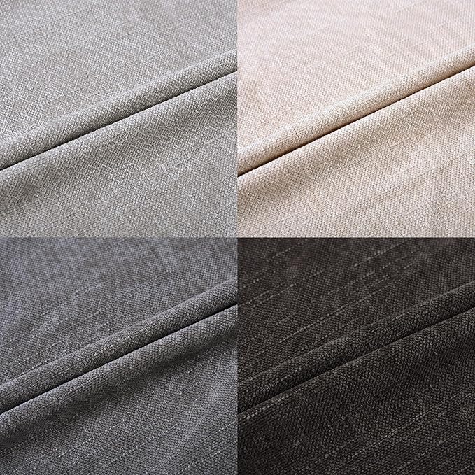 Set of 4 Soft Textured Decorative Throw Pillow Covers 18x18 Inch Cozy Farmhouse Cushion Cover Square Accent Pillow Cases for Bed Couch Sofa Living Room, Grey Series