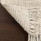 Nuloom Daniela Off-White, 7'6" x 10'6", Handmade, Jute, Tassel, Soft and Textured, High Traffic, Stain Resistant, Easy Clean, Durable Area Rug for Bedroom, Living Room, Dining Space, Foyer, Entryway