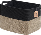 Goodpick Woven Baskets for Organizing, 18" x 14" x 12" Wicker Laundry Basket with Handles, Decorative Toy Baskets Storage Kids, Blanket Basket for Living Room, Bedroom