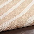 Nourison Home Positano Beige Ivory 5' x 7' Area Rug - Easy Clean, Non Shedding, Bed Room, Living Room, Dining Room, Kitchen (5' x 7')