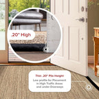 Nuloom Elijah Black/Natural, 2'6" x 6', Basketweave, Seagrass, Soft and Textured, High Traffic, Stain Resistant, Easy Clean, Durable Area Rug for Bedroom, Living Room, Dining, Den, Foyer, Entryway