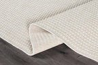 Easy Jute Rug 8x10 Indoor Outdoor Rug Natural Rugs Solid Fiber Rug Woven Area Rug Boho Easy Clean Inside Carpet for Living Room Bedroom Dining Room Hallway or Outdoor Patio Porch (8 X 10 Bone)