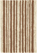 Dash and Albert Calder Stripe Caramel Handwoven Jute Rug, 5 X 8 Feet, Neutral/Brown Stripe Pattern