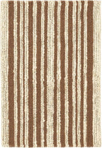 Dash and Albert Calder Stripe Caramel Handwoven Jute Rug, 5 X 8 Feet, Neutral/Brown Stripe Pattern