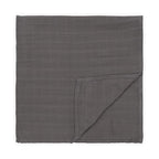 Organic Baby Muslin Swaddle Blankets - Solid Grey and Blue Swaddle Blanket 2 Pack - Soft Organic Cotton and Natural Bamboo Muslin, XLarge and Breathable, 47" X 47"