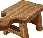 Creative Co-Op Small Wood Pedestal with Handle