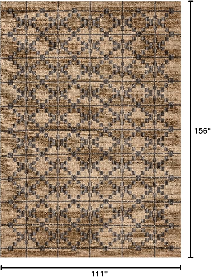 Loloi Chris Loves Julia Judy Collection JUD-05 Natural/Graphite 9'-3" x 13' Area Rug