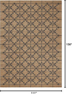 Loloi Chris Loves Julia Judy Collection JUD-05 Natural/Graphite 9'-3" x 13' Area Rug