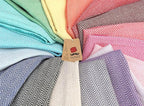 Bazaar Anatolia Turkish Beach Towel 100% Cotton Bath Towels 71x39 Quick Dry Sand Free Lightweight Large Oversized Herringbone Light Pink