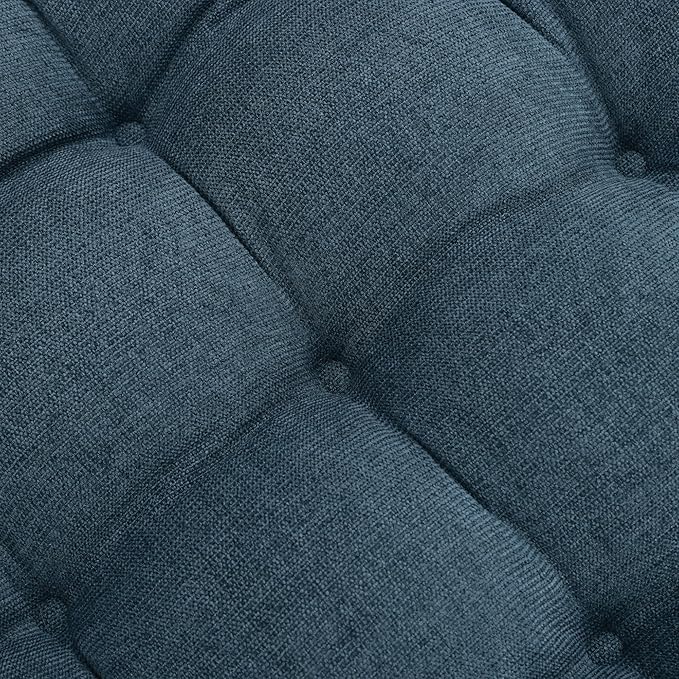 Tromlycs Floor Pillow Cushions for Adults Set of 2 Large Pillows for Floor Seating Square Gel Memory Foam 20 x 20 x 4 Inch Blue