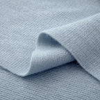Vonty Light Blue Knitted Blanket with Tassels Fringe 50" x 60", Super Soft Knit Throw Blanket, Farmhouse Decorative Lightweight Blanket for Couch, Bed, Sofa