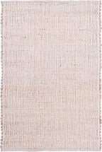 Neutral Jute Boho Rug 2x3 ft Braided Rug 2X3 - Earthy Farmhouse Cotton & Jute Carpet - Braided Rug for Kitchen - Reversible Woven Rug