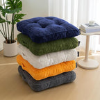 HIGOGOGO Floor Pillow Cushion for Adults, Meditation Cushion Pillow, Large Square Floor Sitting, Tufted Corduroy Cover, for Tatami Living Room or Yoga, 22x22 Inch, 2Pack, Dark Green