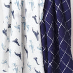 Gerber Baby Unisex 2-Pack Muslin Blanket, Coastal Calm, One Size