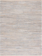 SAFAVIEH Area Rug 8x10 - Cape Cod Collection - Large - Natural & Blue, Geometric Design, Ideal for Living Room, Bedroom, Office, Dining Space (CAP151M)