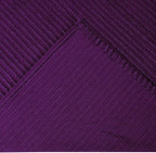 Better Trends Chenille Bedspreads King Size, Plum 100% Cotton Chenille Stripe Design Tufted Bedding Coverlet Soft Lightweight, 120"x110" with 2 King Sham 3 Pieces Set Jullian Collection