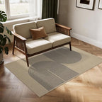 Easy Jute Rug 4x6: Indoor Outdoor Natural Boho Area Rugs for Living Room Patio Washable - Farmhouse Neutral Contemporary Carpet Mat for Entryway Bedroom Kitchen Backyard Sunroom Non Slip