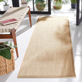 SAFAVIEH Natural Fiber Collection Runner Rug - 2'6" x 20', Maize & Linen Color, Sisal, Woven Design with Border (NF141B)