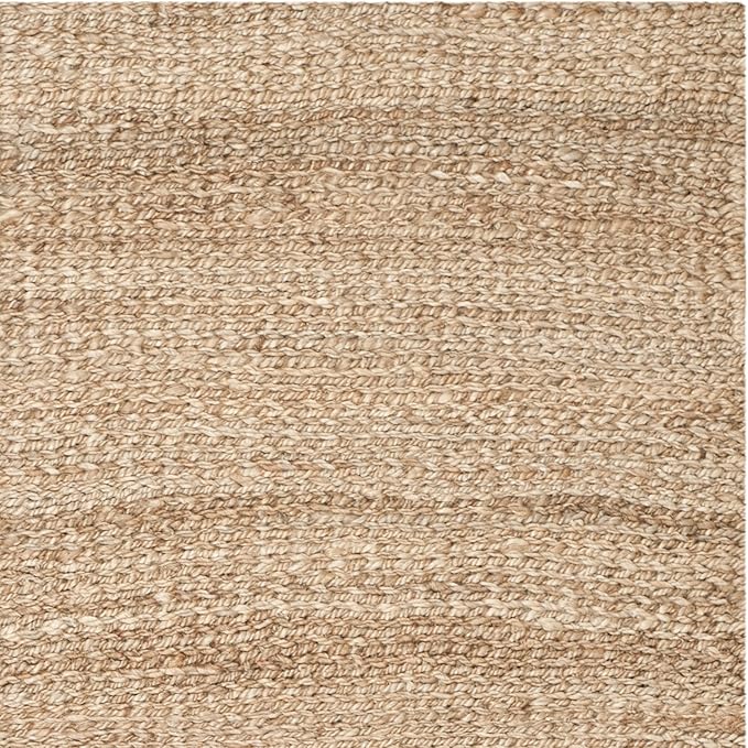 SAFAVIEH Area Rug 8x10 - Natural Fiber Collection - Large - Natural, Handmade Jute, Farmhouse Style, Ideal for Living Room, Bedroom, Dining Space (NF732A)