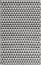 Unique Loom Chindi Jute Collection Area Rug (4' 1" x 6' 1" Rectangle, White Black)