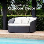 Utopia Bedding Outdoor Pillow Inserts 18 x 18 Inches (Pack of 2, White), Water Resistant Garden Throw Pillows for Patio and Porch Furniture