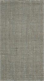 SAFAVIEH Natural Fiber Collection Accent Rug - 2'3" x 4', Green & Grey, Handmade Farmhouse Jute, Ideal for High Traffic Areas in Entryway, Living Room, Bedroom (NF730B)