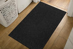 Easy Jute Rugs 2x3 Dark Gray Color Living Room Indoor Outdoor Door Mat for Farmhouse Patio and Kitchen Rug High Traffic Washable Easy to Clean Solid Boho Woven Design Outside Carpet (2 x 3)