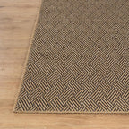 Easy Jute Rugs 9x12 Herringbone Natural Color Living Room Indoor Outdoor Area Rug for Patio and Kitchen Rug High Traffic Washable Easy to Clean Solid Boho Woven Design Carpet (9 x 12)