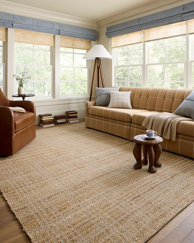 Loloi Chris Loves Julia Judy Collection JUD-01 Natural/Cream 8'-6" x 11'-6" Area Rug