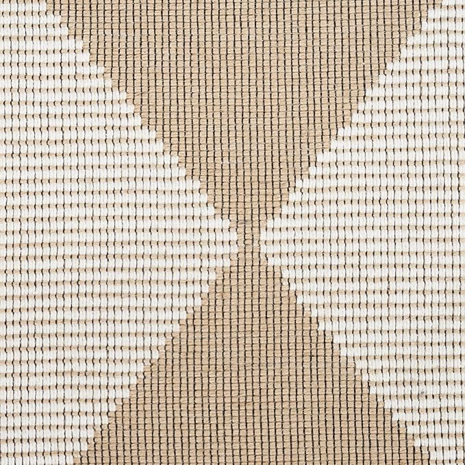 Nourison Home Washable Modern Jute Natural Ivory 7'10" x 9'10" Area Rug - Easy Clean, Non Shedding, Bed Room, Living Room, Dining Room, Kitchen (8' x 10')