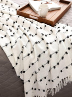 DII Woven Loop Throw Collection, 50x60, Off-White