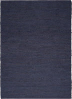 Nourison Home Natural Jute Navy 8' x 10' Area Rug - Easy Clean, Non Shedding, Bed Room, Living Room, Dining Room, Kitchen (8' x 10')
