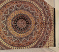 Popular Handicrafts Hippie Mandala Wall Hanging Tapestry For Bedroom Bohemian Psychedelic Intricate Floral Design Indian Tapestries Bedspread 84 x 54 Inches (215cm x 137cm) Brown