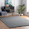 Nuloom Daniela Grey, 6' x 9', Handmade, Jute, Tassel, Soft and Textured, High Traffic, Stain Resistant, Easy Clean, Durable Area Rug for Bedroom, Living Room, Dining Space, Foyer, Entryway