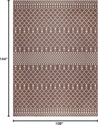 Nourison Home Positano Natural 9' x 12' Area Rug - Easy Clean, Non Shedding, Bed Room, Living Room, Dining Room, Kitchen (9' x 12')