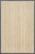 Nuloom Elijah Dark Grey/Natural, 4' x 6', Basketweave, Seagrass, Soft and Textured, High Traffic, Stain Resistant, Easy Clean, Durable Area Rug for Bedroom, Living Room, Dining, Den, Foyer, Entryway