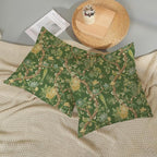 Floral Bird Pillow Covers 18x18 Set of 2 Chinoiserie Green Throw Pillow Covers Vintage Flowers Bird Decorative Pillow Cases Outdoor Chinoiserie Decor Farmhouse Cushion Case for Couch Sofa