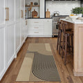 Modern Rainbow Hallway Runner Rug 2x6 Easy Jute Washable Rugs for Entryway Kitchen Farmhouse Indoor Outdoor Carpet Non Slip Runner for Porch Bedroom Laundry Front Door