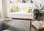 SAFAVIEH Vintage Leather Collection Area Rug - 5' x 8', Grey, Handmade Boho Fringe Leather & Jute, Ideal for High Traffic Areas in Living Room, Bedroom (VTL203F)
