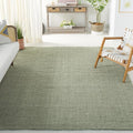 SAFAVIEH Natural Fiber Collection Area Rug - 9' x 12', Green & Grey, Handmade Farmhouse Jute, Ideal for High Traffic Areas in Living Room, Bedroom (NF730B)