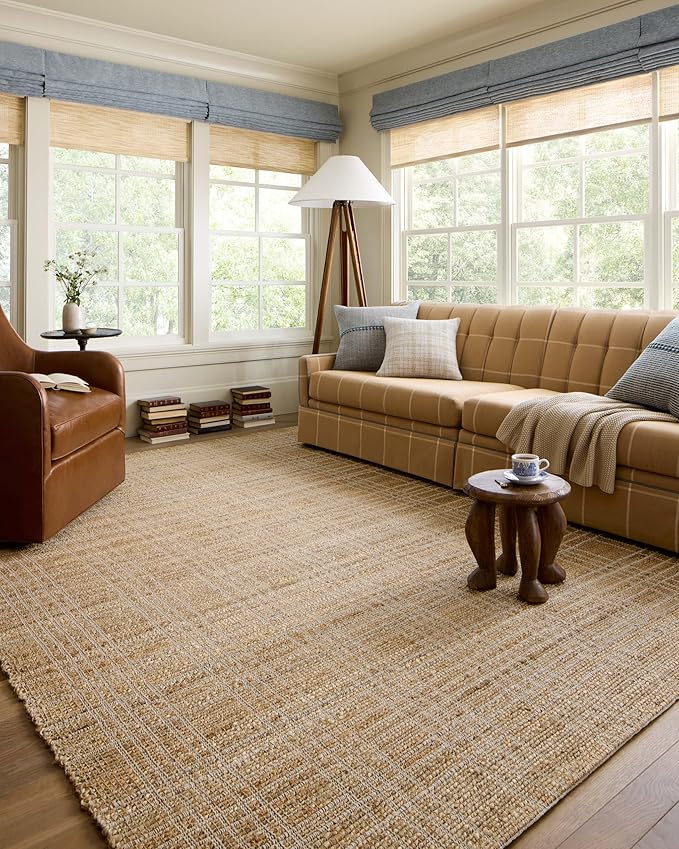 Loloi Chris Loves Julia Judy Collection JUD-01 Natural/Cream 9'-3" x 13' Area Rug