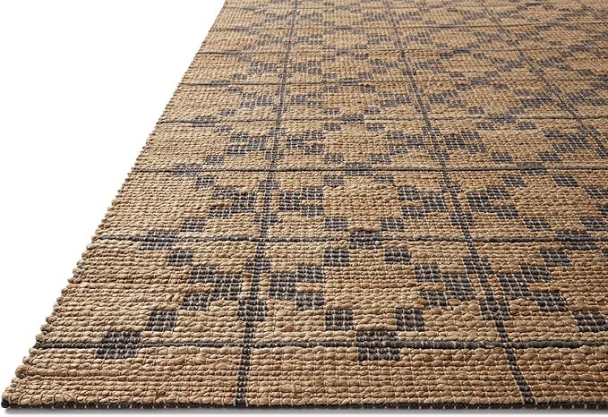Loloi Chris Loves Julia Judy Collection JUD-05 Natural/Graphite 7'-9" x 9'-9" Area Rug